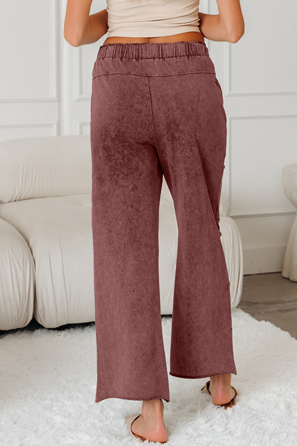 Wash Wide Leg Pants