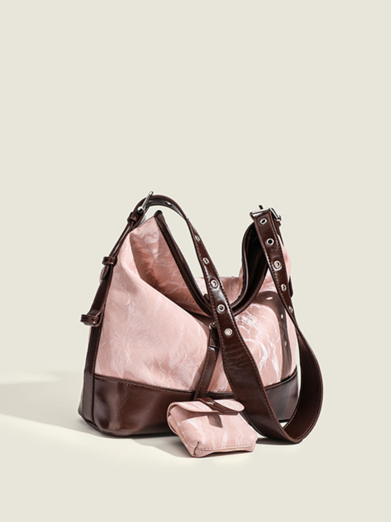 Adjustable Strap Shoulder Bag with Pouch 1