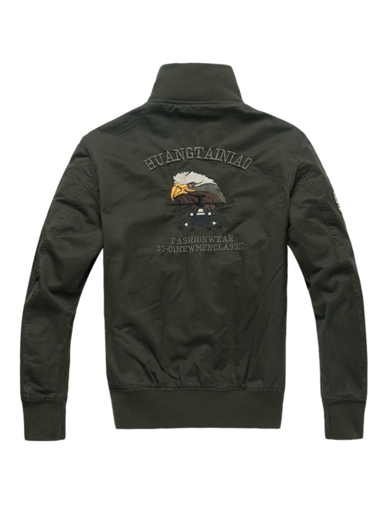 Men's Plus Size Zip Up Long Sleeve Jacket