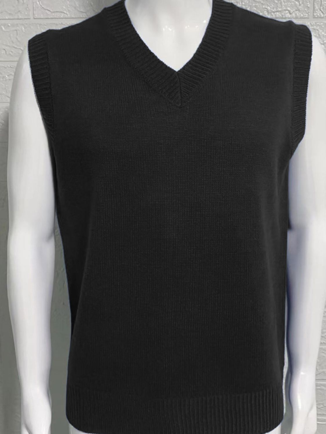 Men's V-Neck Knit Sweater Vest
