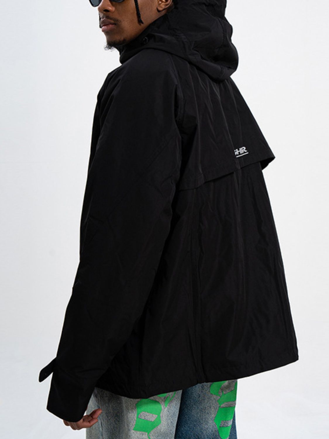 Men's Long Sleeve Hooded Windbreaker Jacket