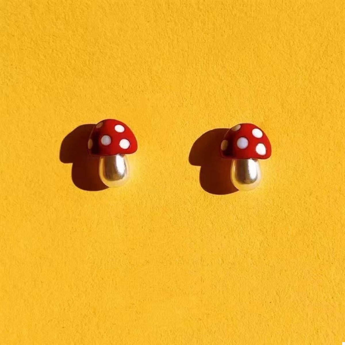 Mushroom Stud Earrings