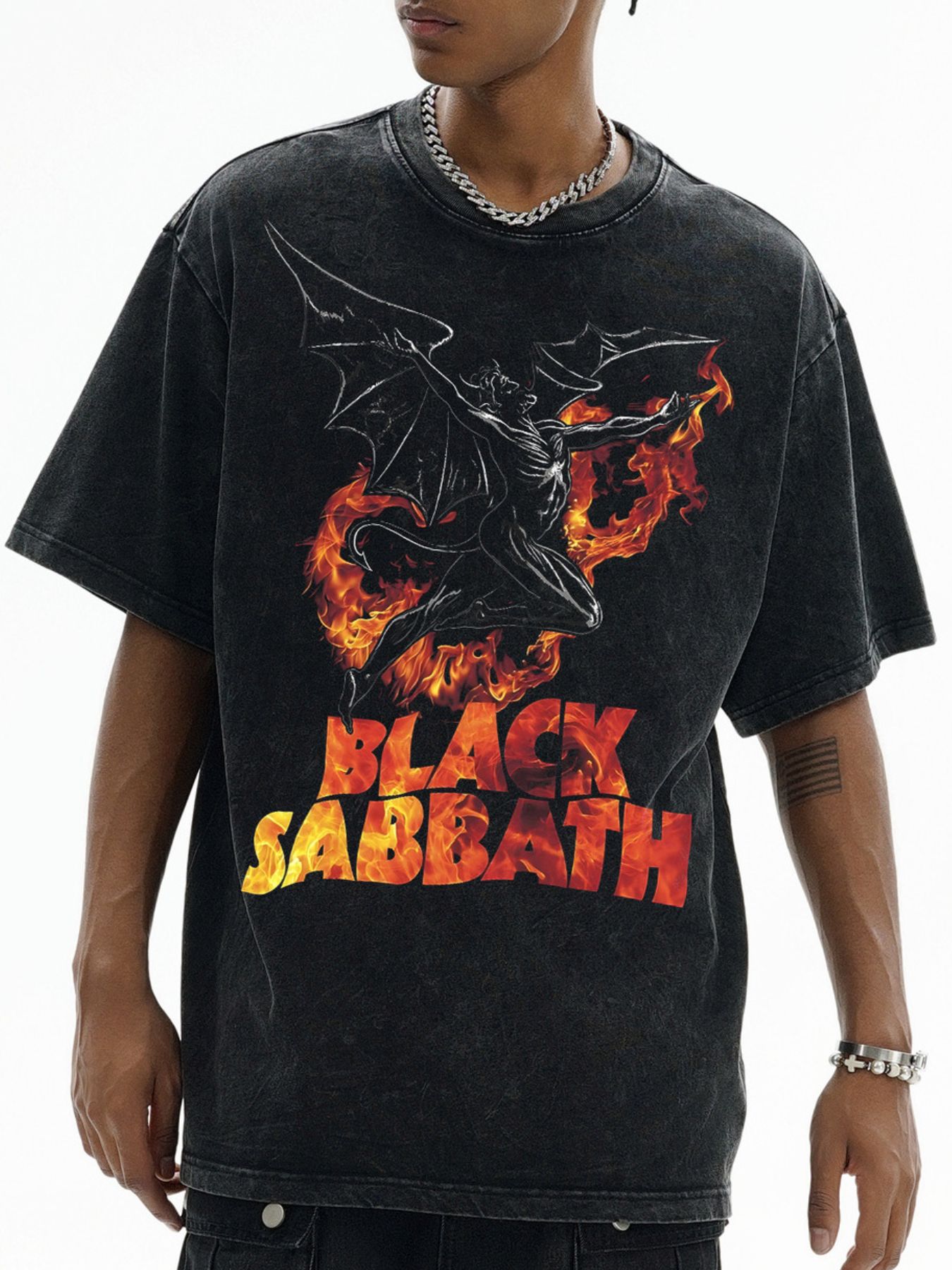 Men's Black Sabbath Graphic Vintage T-Shirt