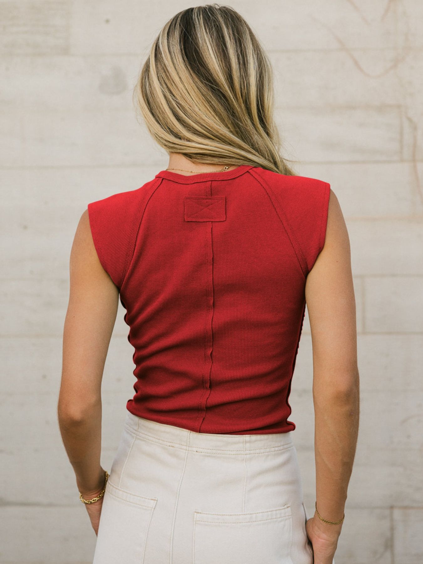 Solid Color Round Neck T-Shirt