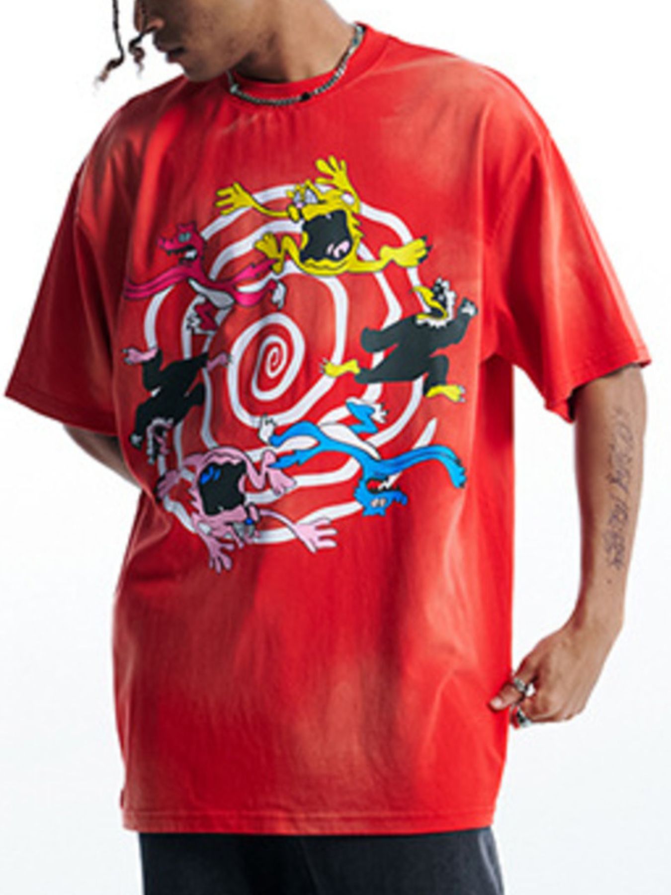 Men's Graphic Round Neck Half Sleeve T-Shirt