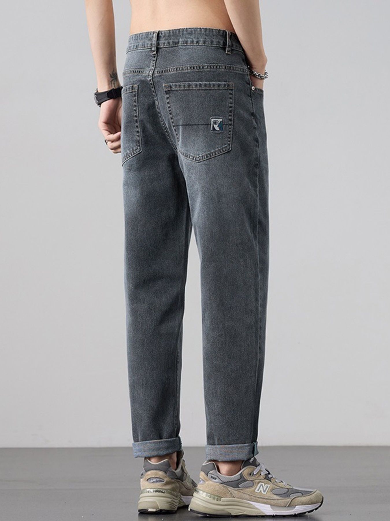 Men's Wash Straight Leg Jeans