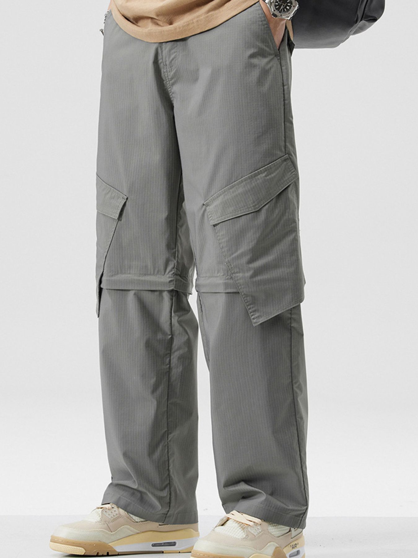Men's Full Size Wide Leg Cargo Pants Plus Size