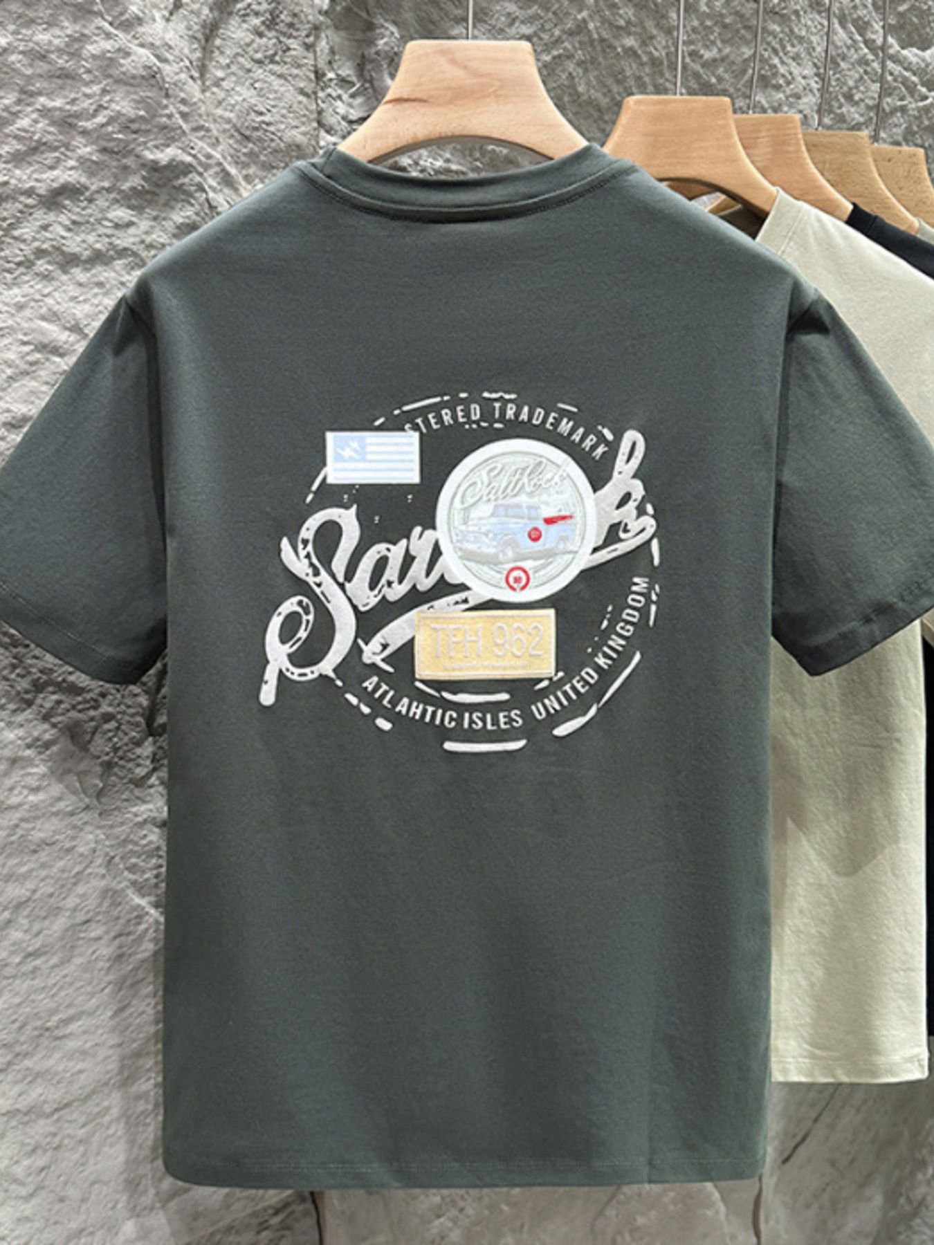 Men's Plus Size Round Neck Short Sleeve T-Shirt