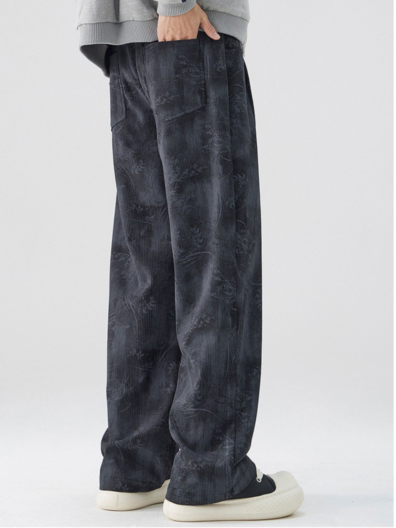 Men's Full Size Wide-Leg Relaxed Fit Pants Plus Size