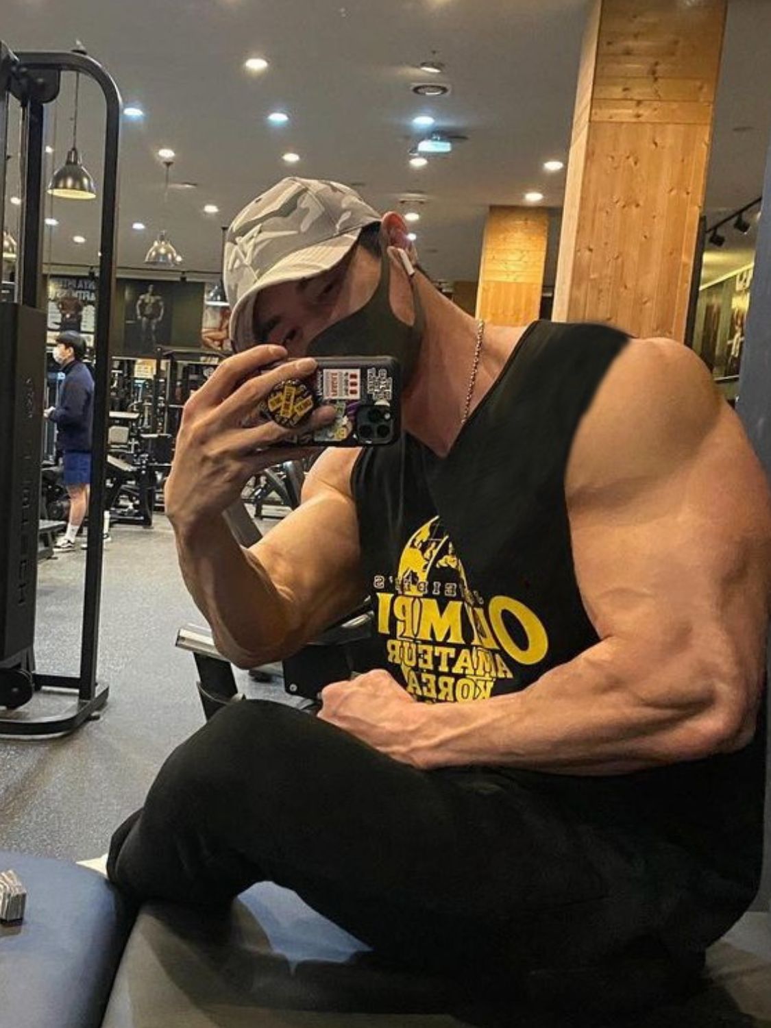 Men's Plus Size Graphic Round Neck Active Tank