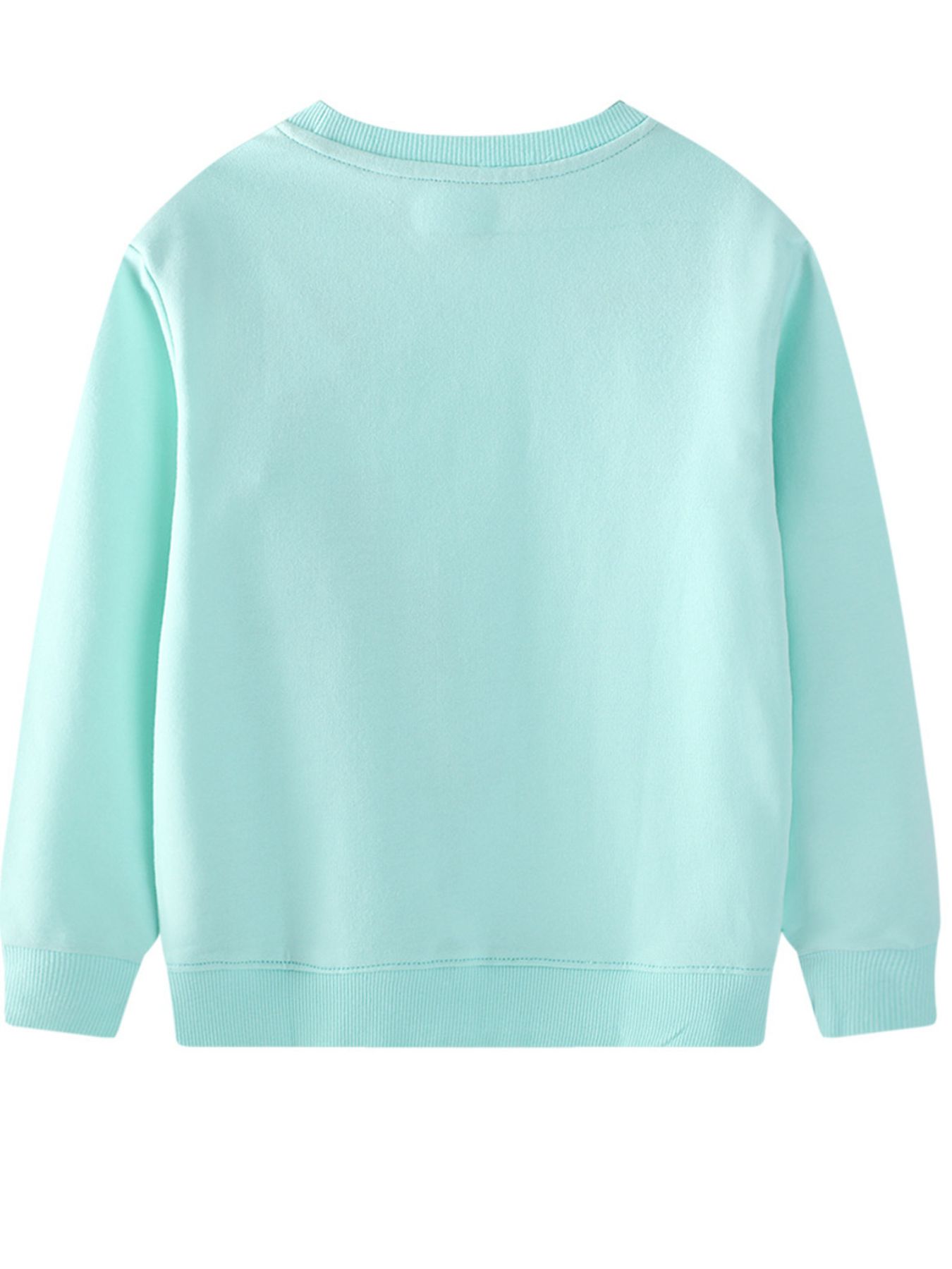 Children's Flower Embroidered Crew Neck Sweatshirt