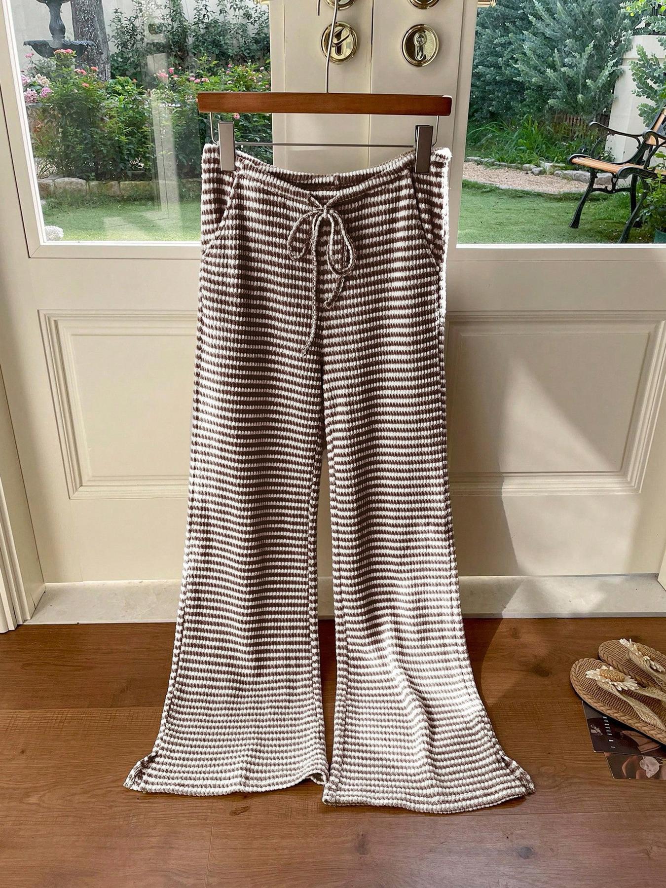 Drawstring Wide Leg Pants