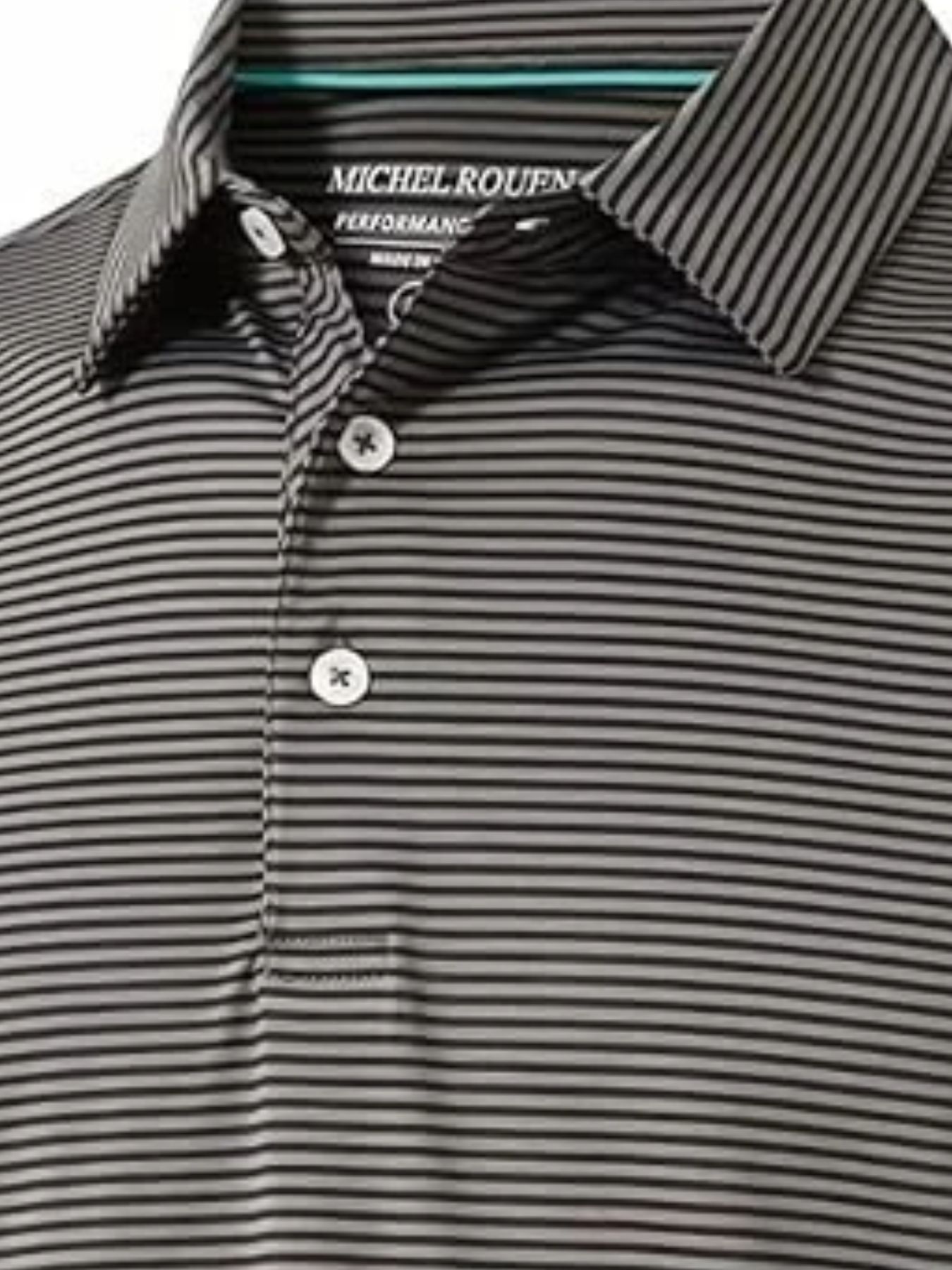 Men's Full Size Striped Short Sleeve Polo Plus Size