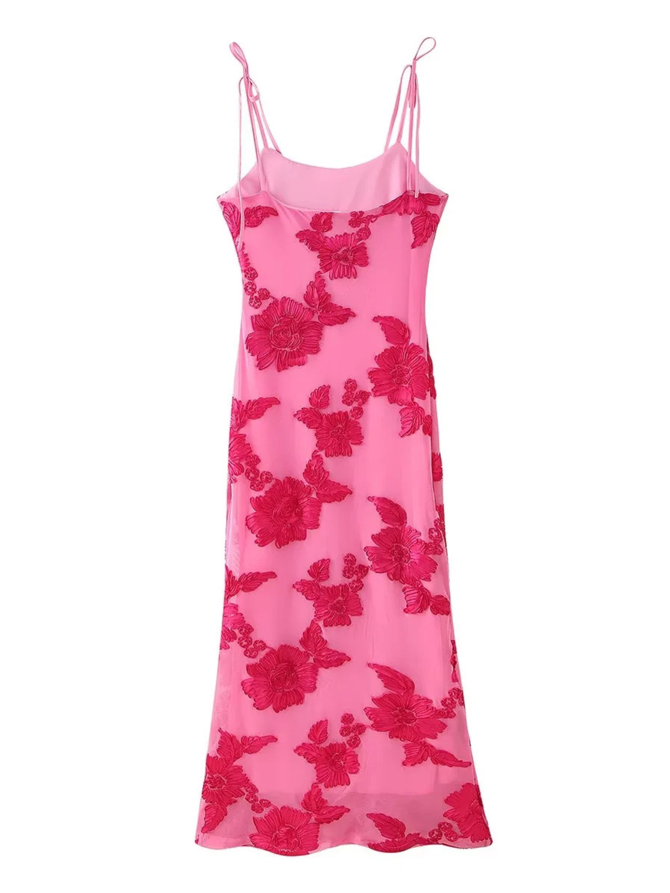 Floral Tie Shoulder Maxi Dress