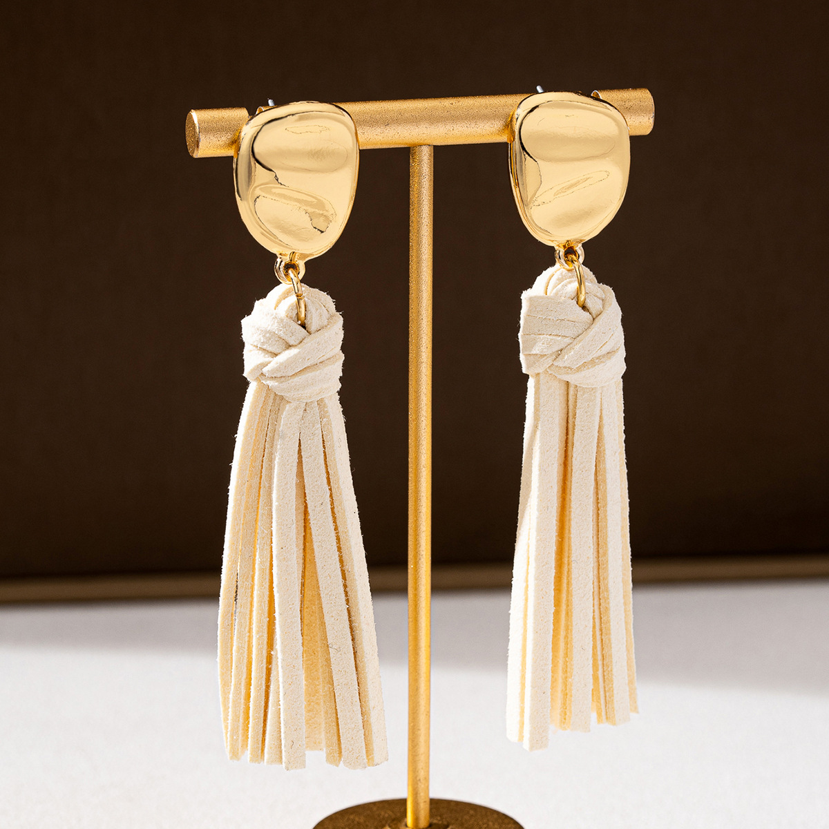 18K Gold-Plated Tassel Earrings
