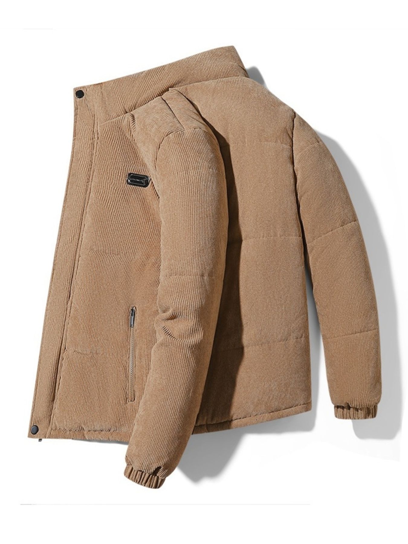 Men's Plus Size Corduroy Padded Winter Coat