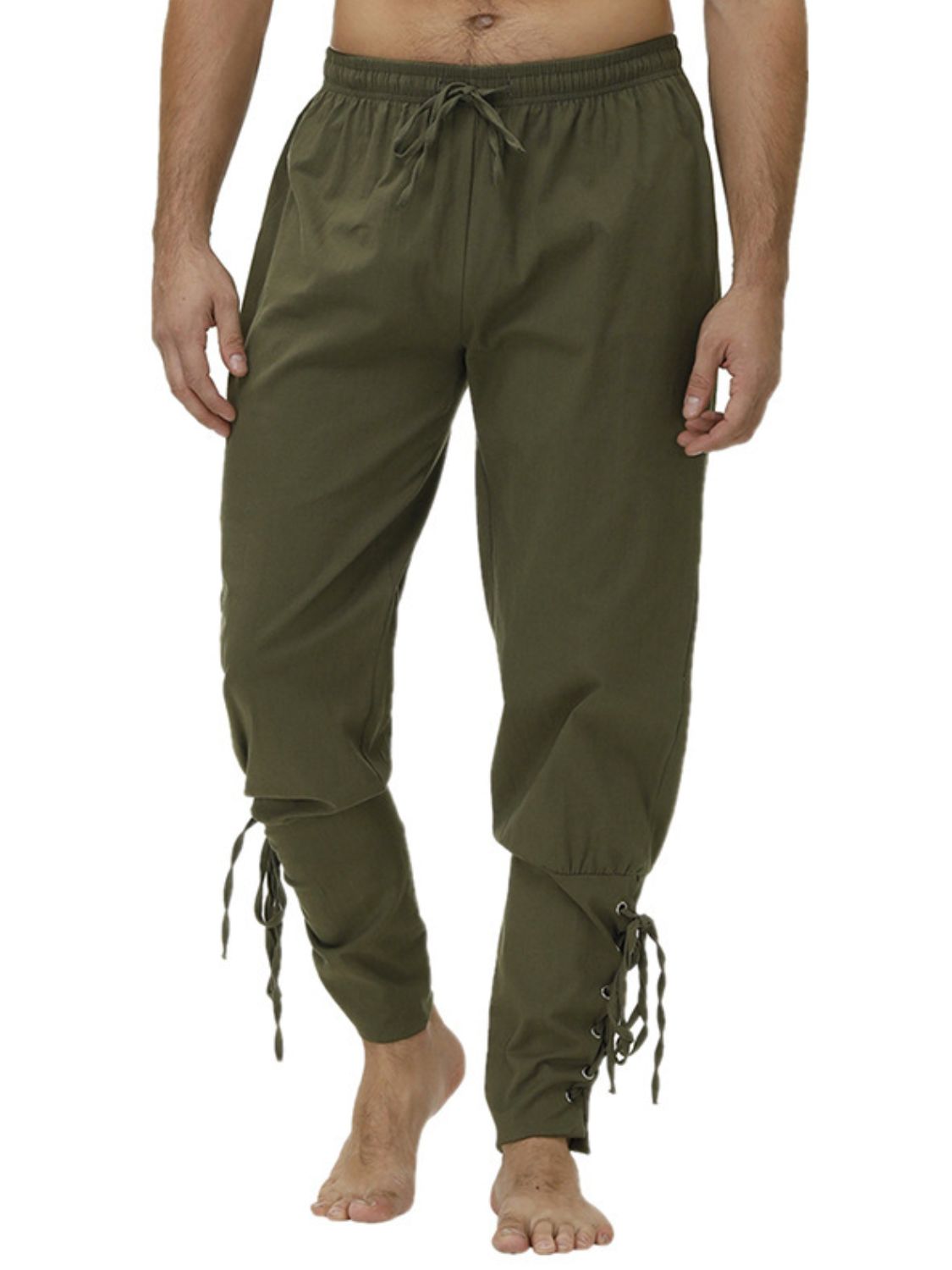 Men's Full Size Drawstring Joggers Plus Size