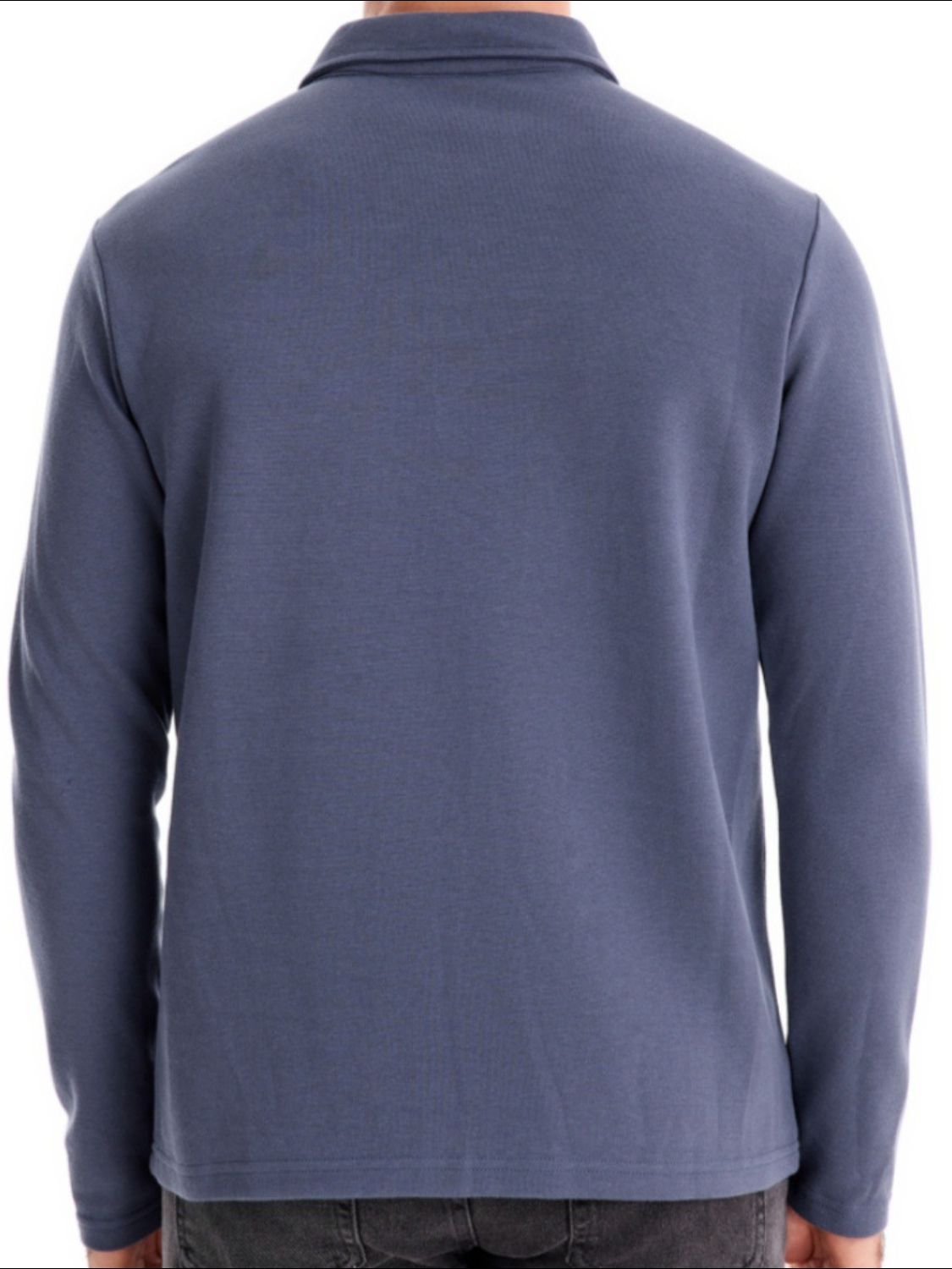 Men's Collared Neck Long Sleeve Polo
