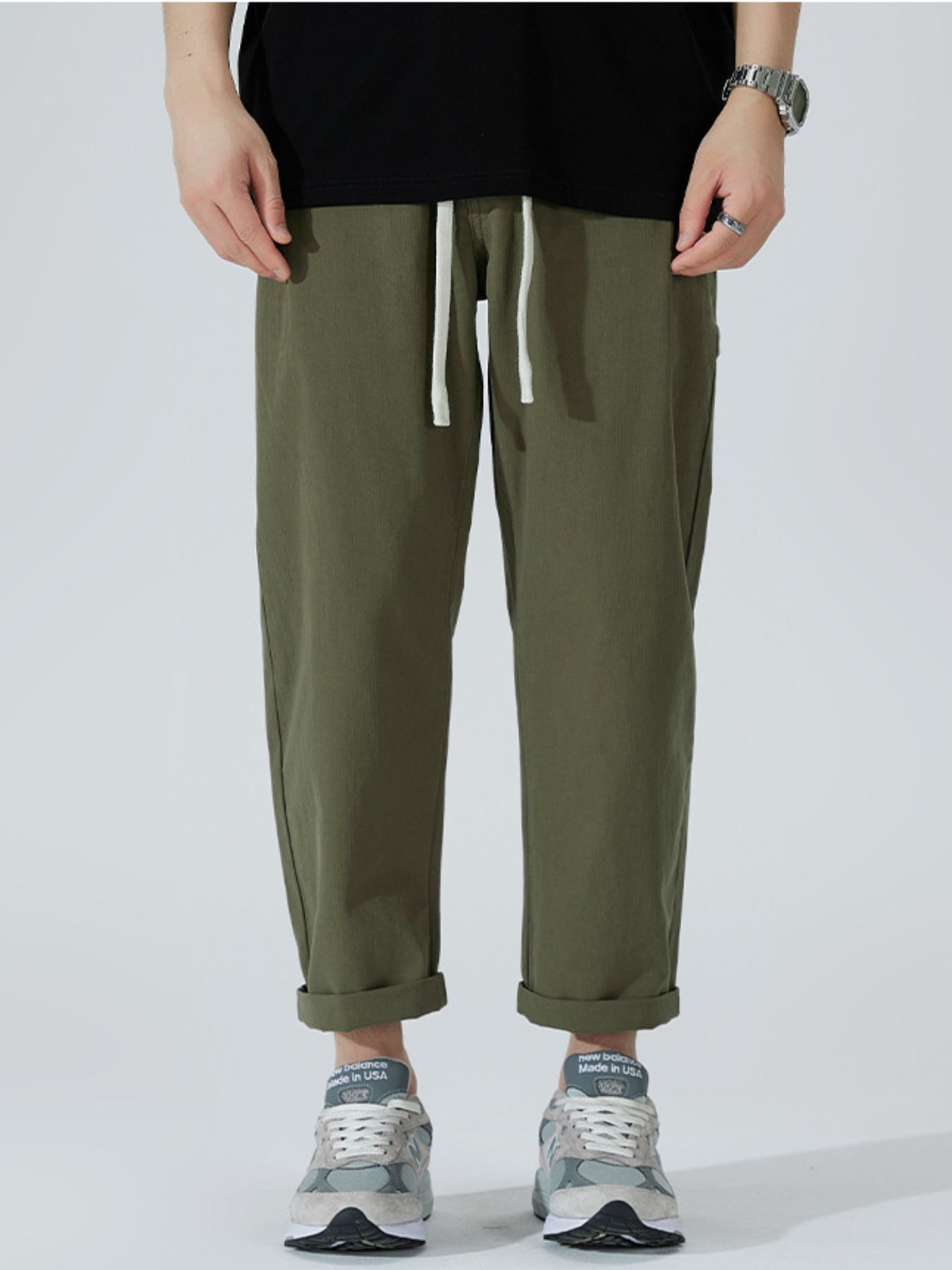 Men's Full Size Wide Leg Pants Plus Size