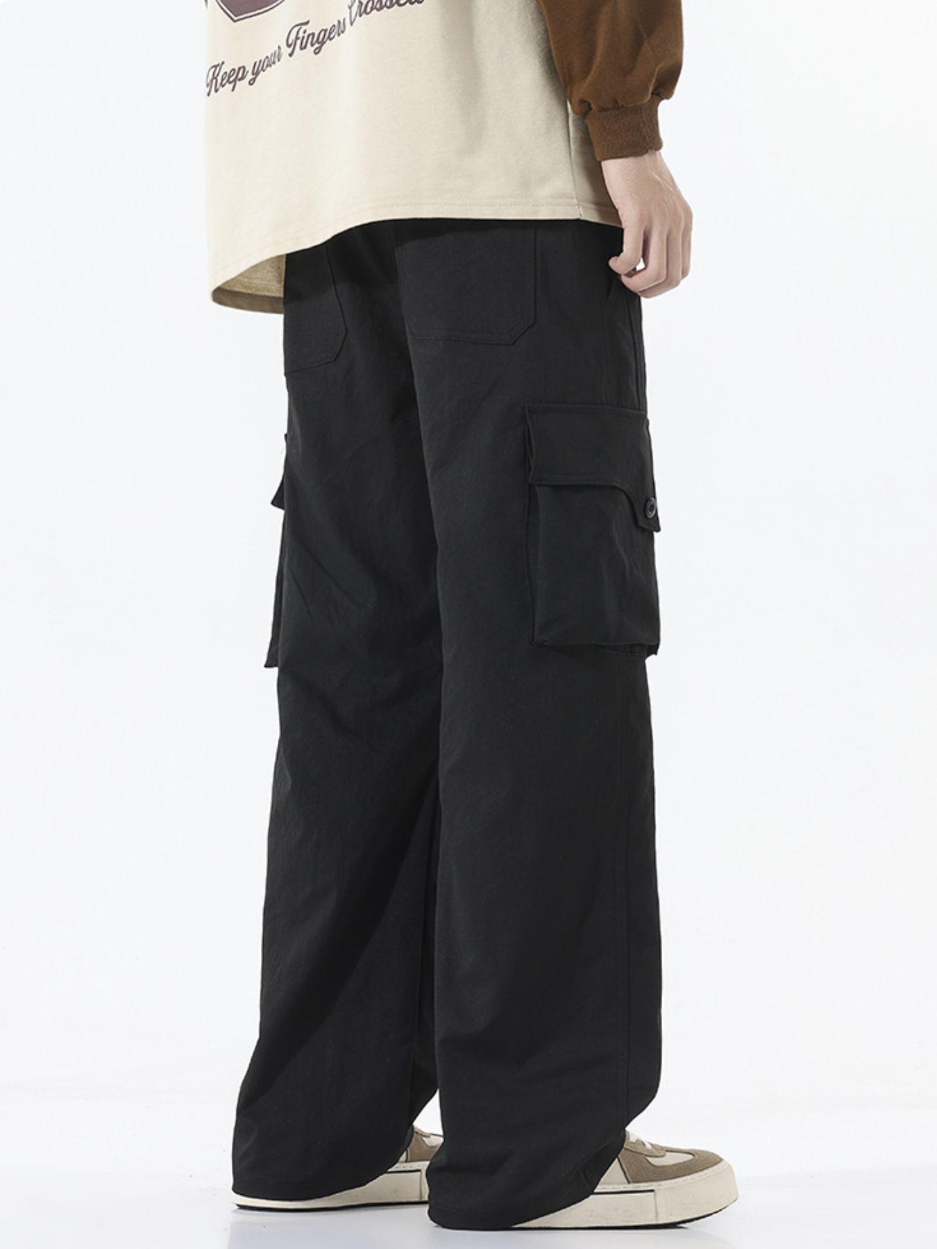 Men's Full Size Loose Fit Cargo Pants Plus Size