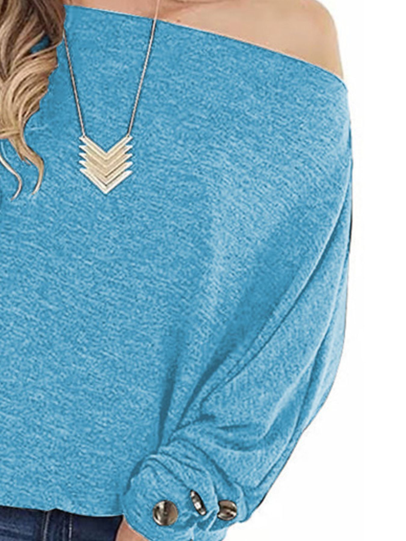 One Shoulder Long Sleeve T-Shirt