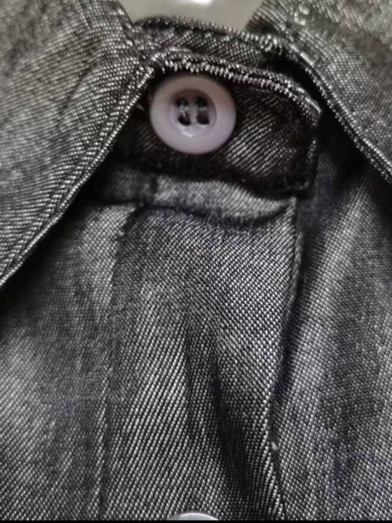 Full Size Button-Down Maxi Denim Dress Plus Size