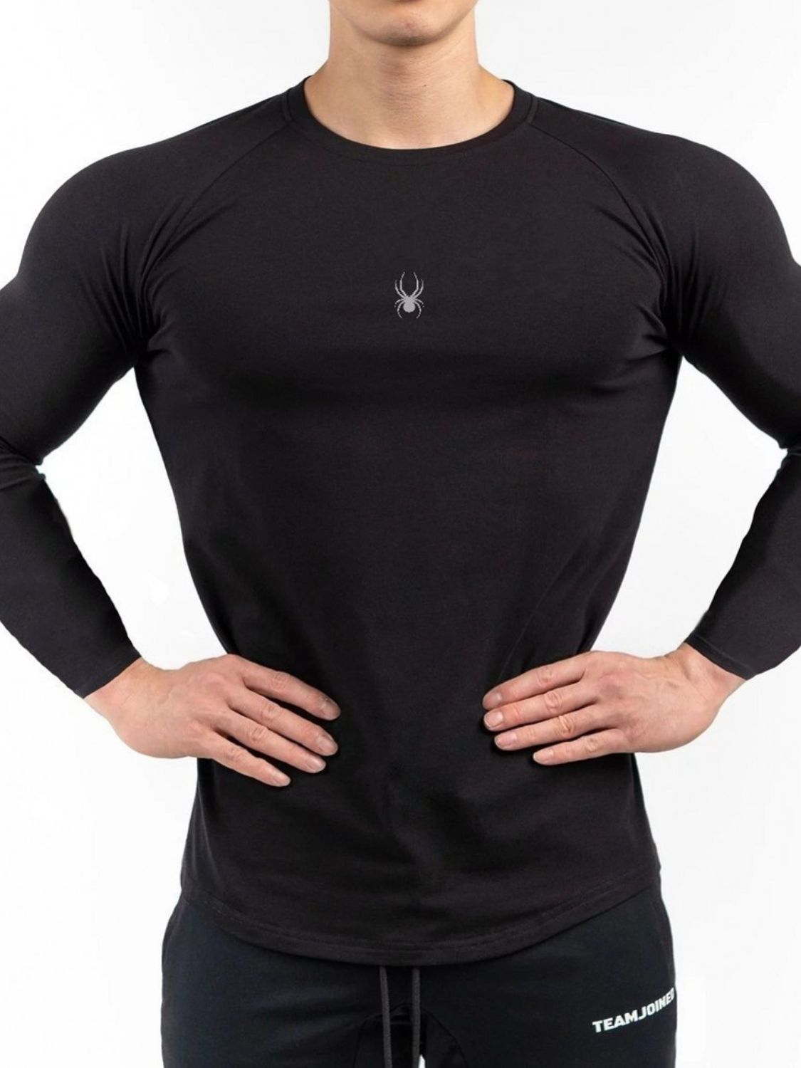 Men's Plus Size Round Neck Long Sleeve T-Shirt