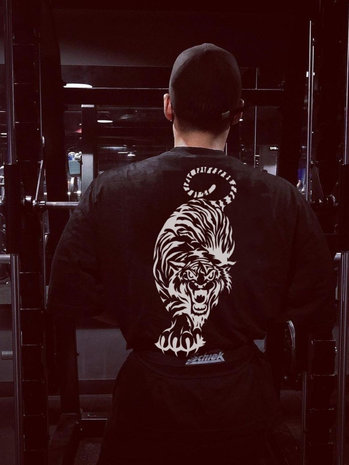 Men's Plus Size Tiger Round Neck Short Sleeve T-Shirt