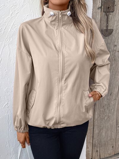 ★Ellioti★ Suede Zipup JacketBeige EJK00124FWBEF Ojai-Goat-Suede-Ponderosa-
