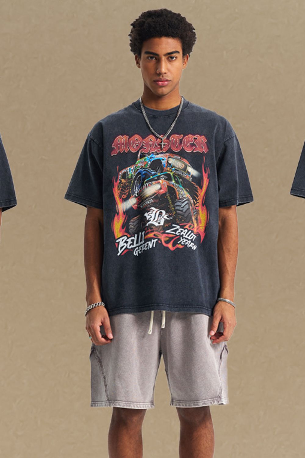 Men's Graphic Round Neck Half Sleeve T-Shirt