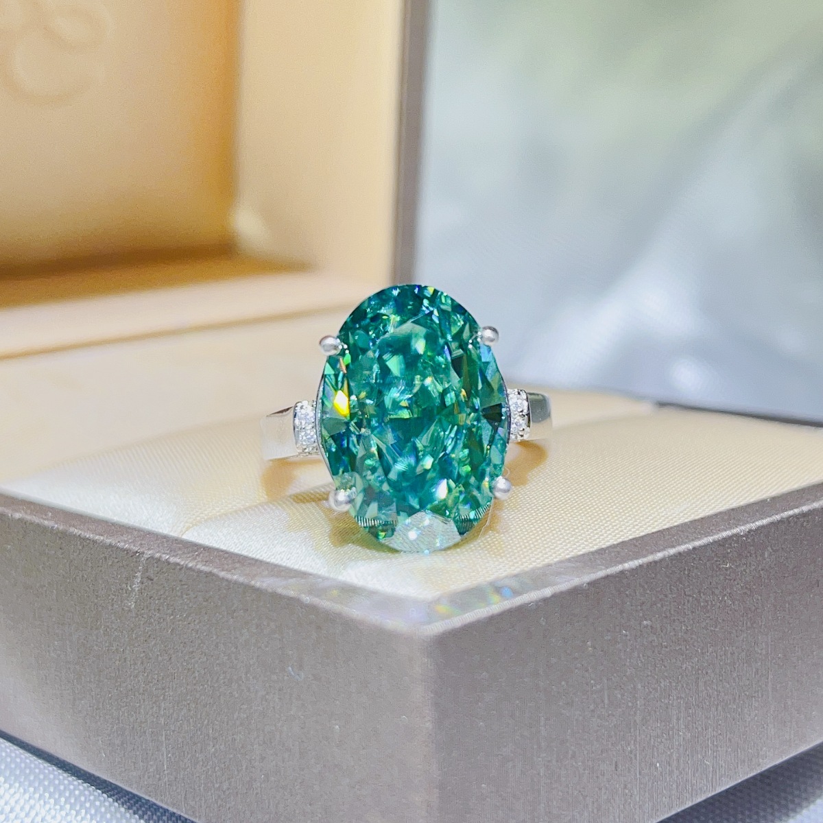 5 Carat Moissanite 925 Sterling Silver Ring