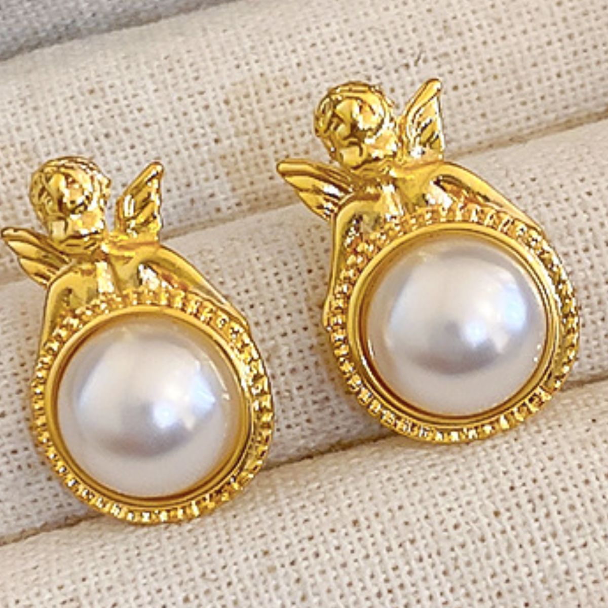 18K Gold-Plated Alloy Geometric Earrings