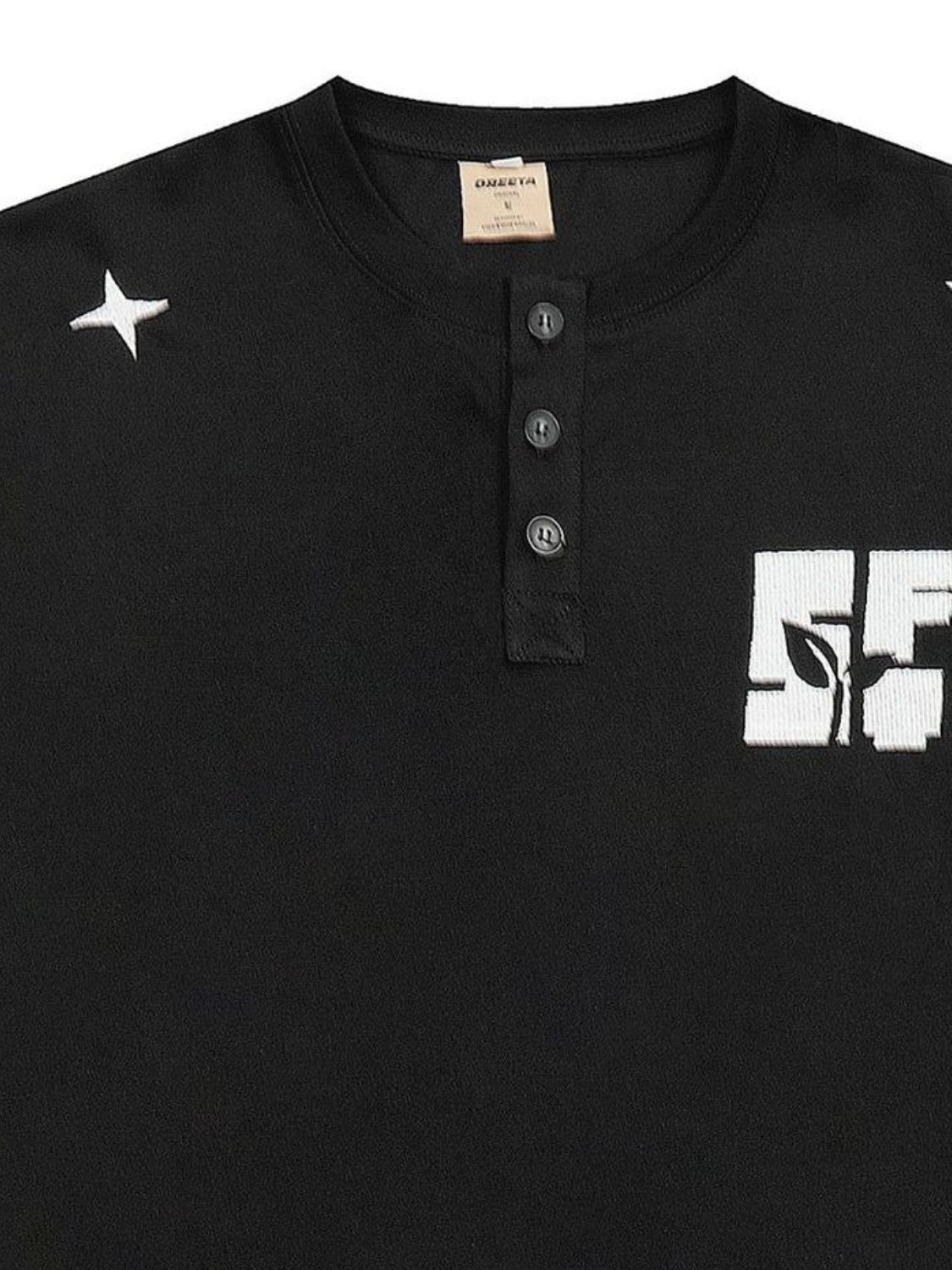 Men's Button Detail Short Sleeve T-Shirt