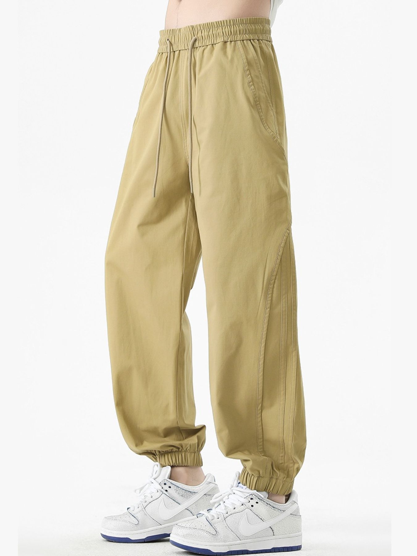 Men's Plus Size Loose Fit Drawstring Casual Pants