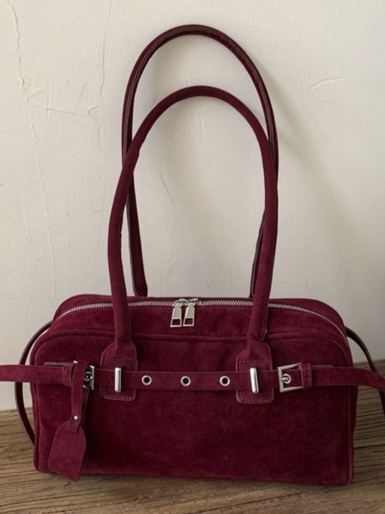 Buckle Decor Shoulder Bag