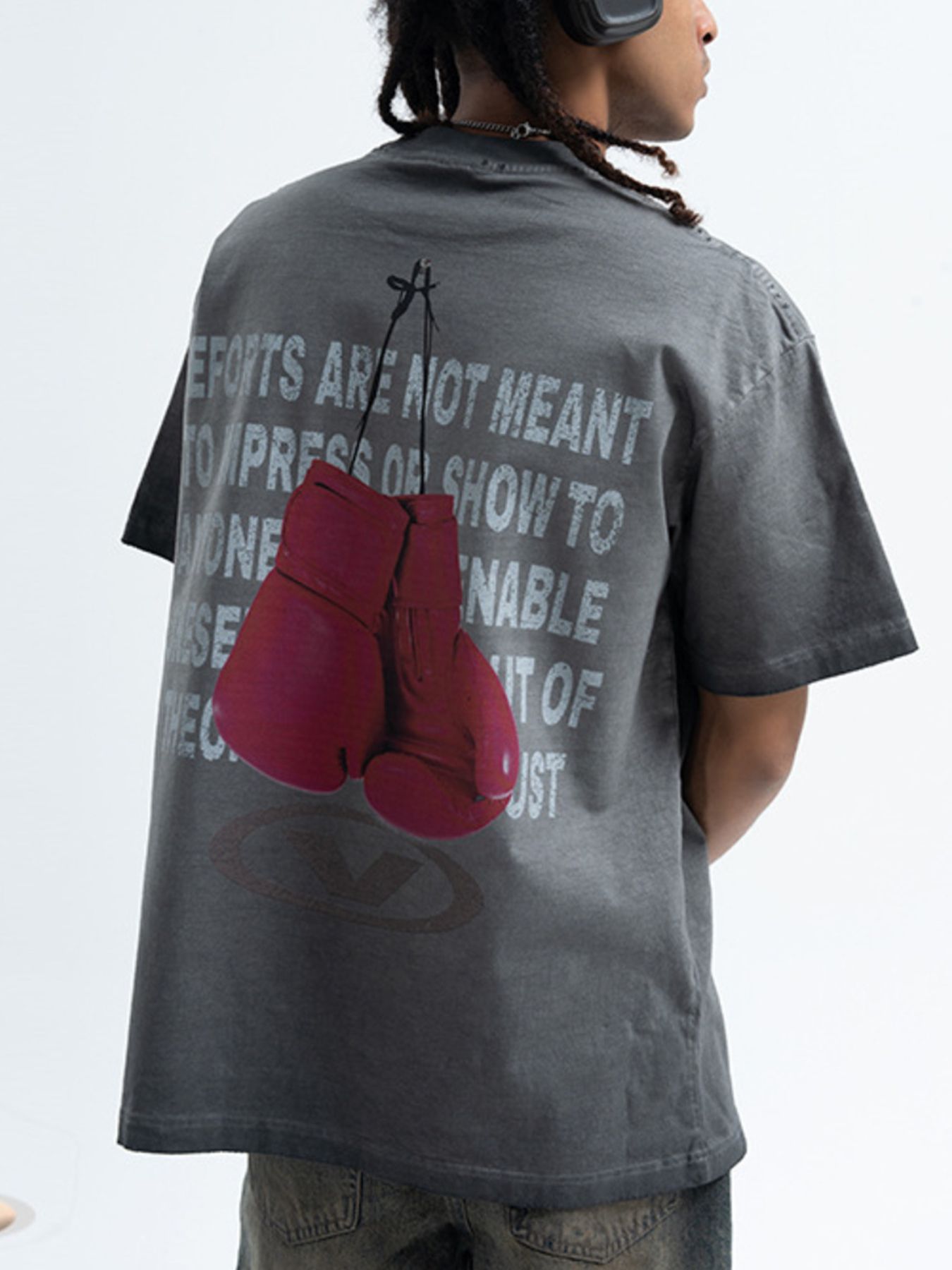 Men's Graphic Round Neck Short Sleeve T-Shirt