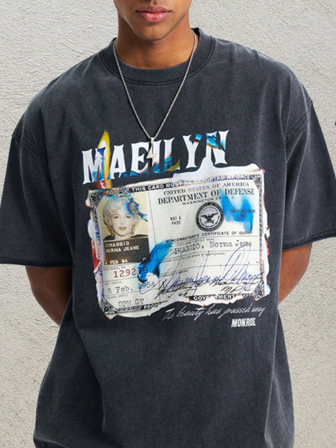 Men's Graphic Round Neck Short Sleeve T-Shirt