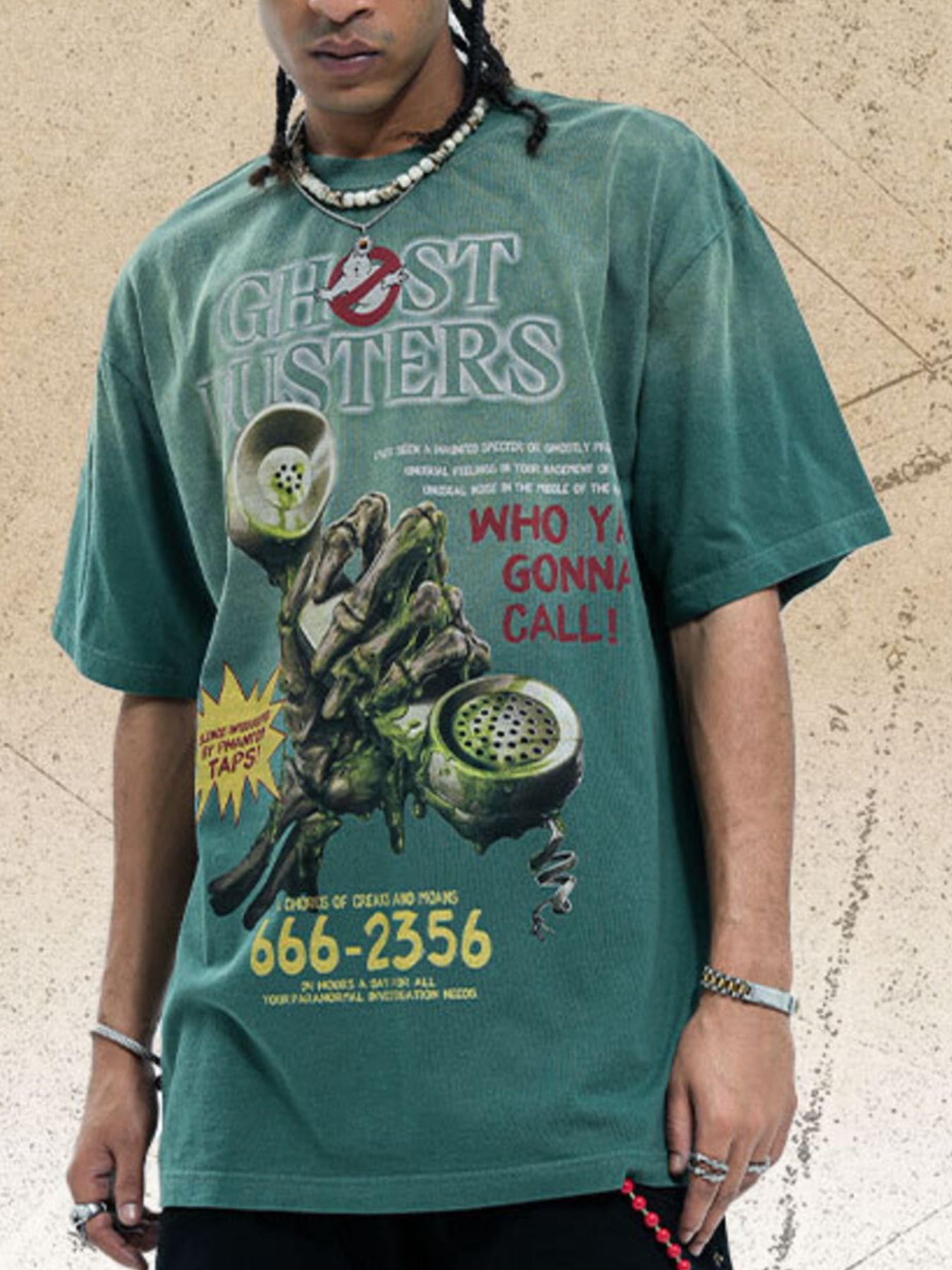 Men's Graphic Round Neck Vintage T-Shirt