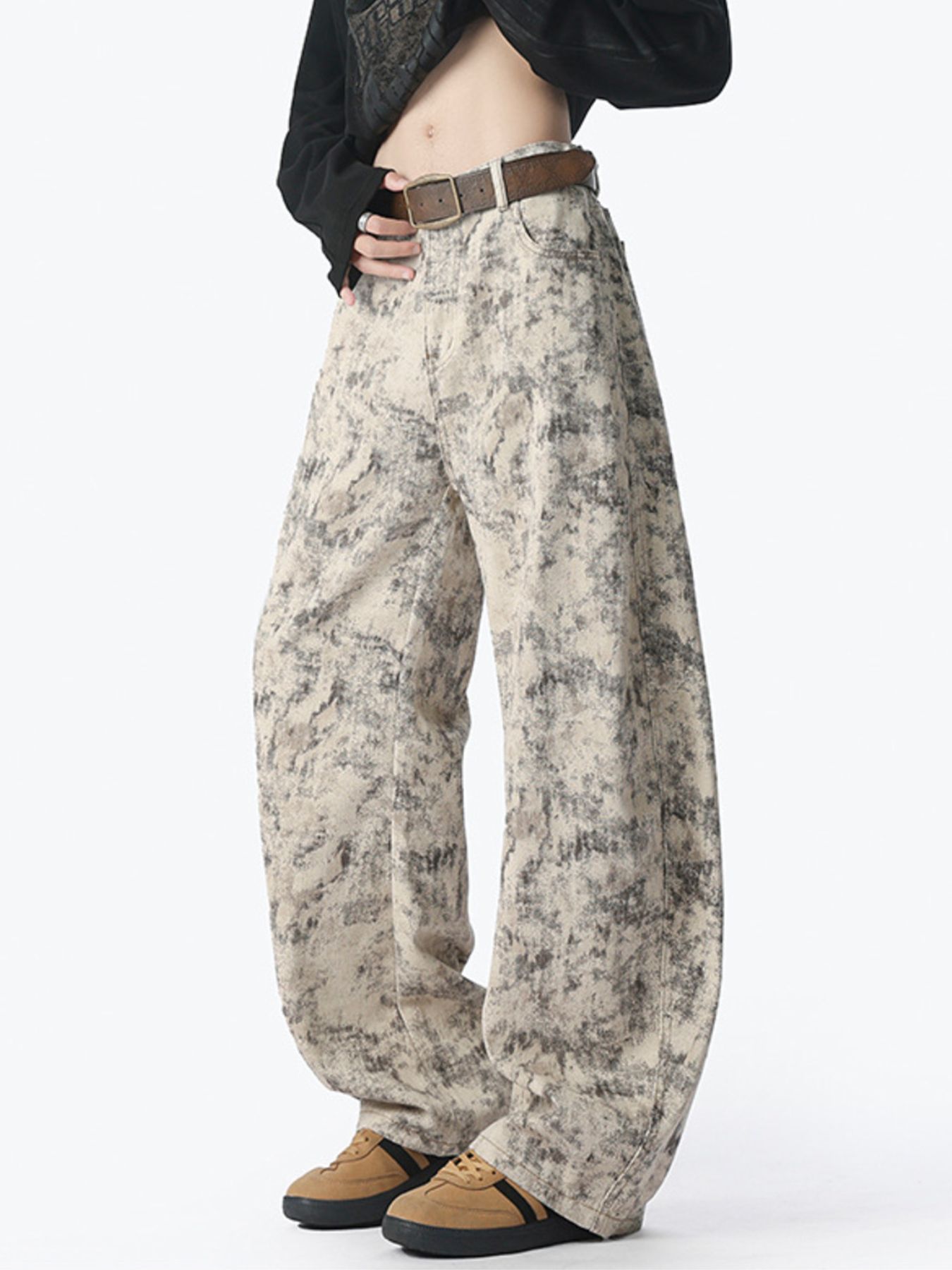 Men's Plus Size Wide Leg Jeans