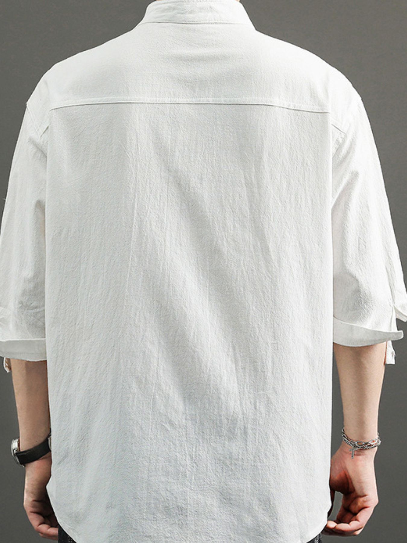 Men's Plus Size Casual Button Up Shirt