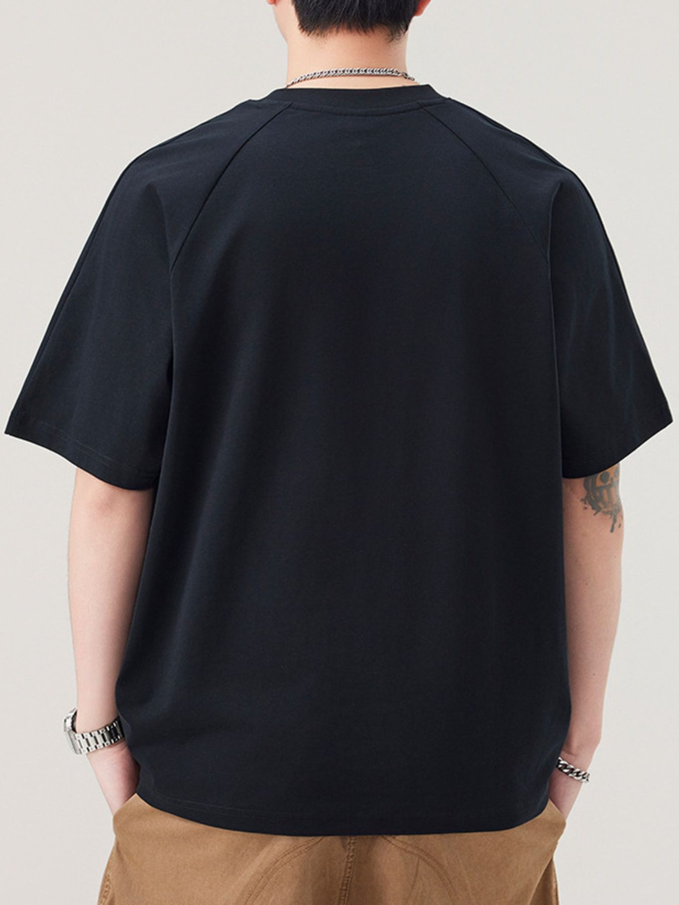 Men's Plus Size Round Neck Short Sleeve T-Shirt