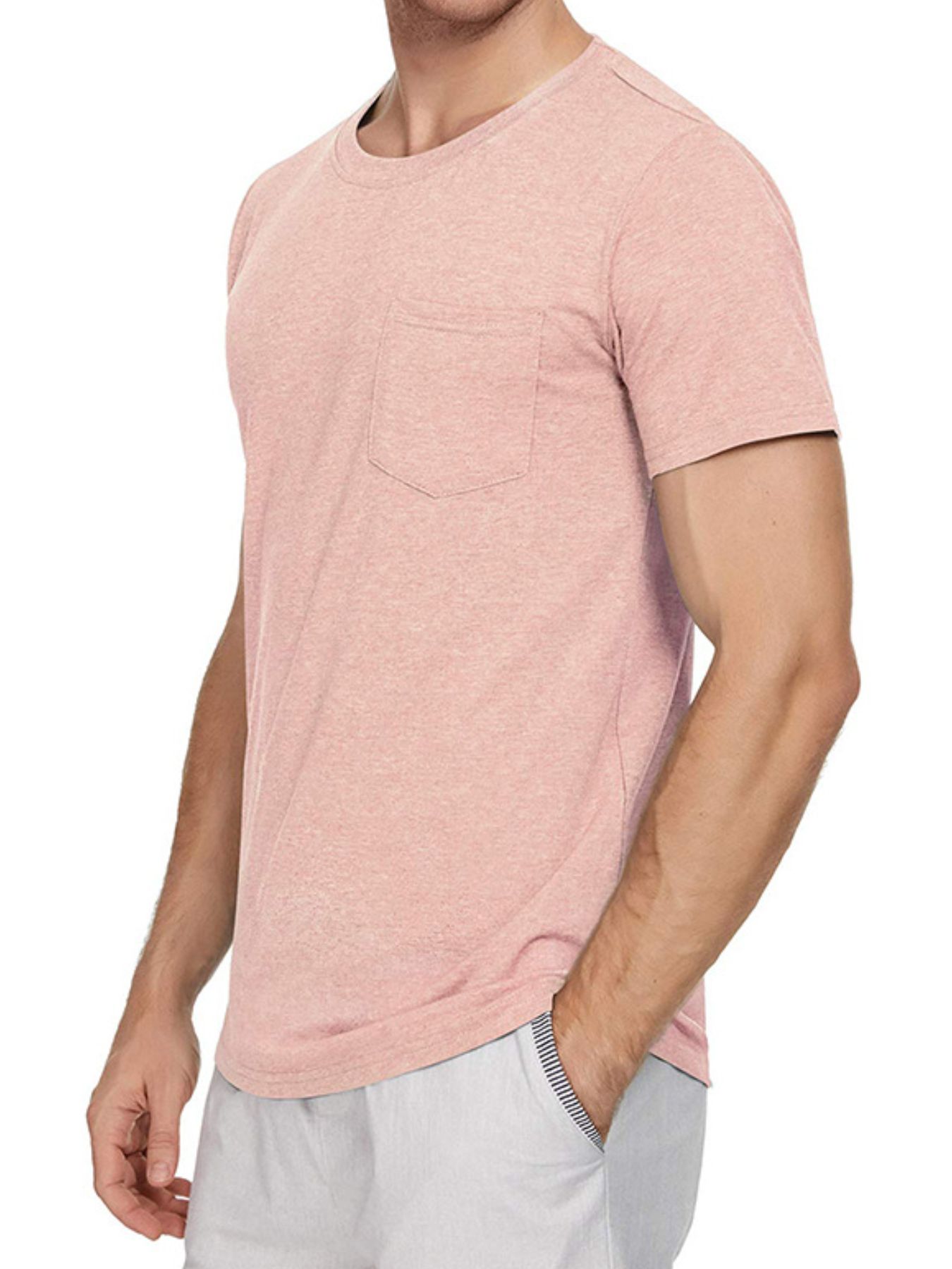 Men's Classic Round Neck Pocket T-Shirt