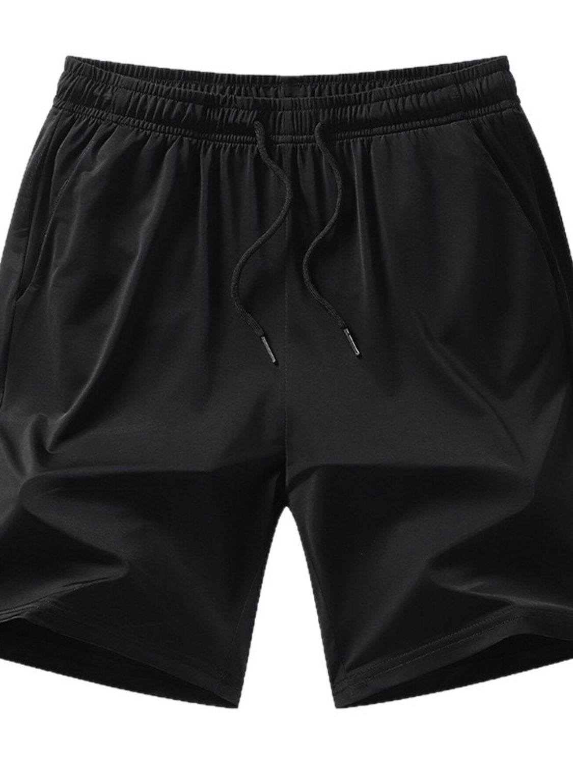 Men's Plus Size Drawstring Pocketed Shorts