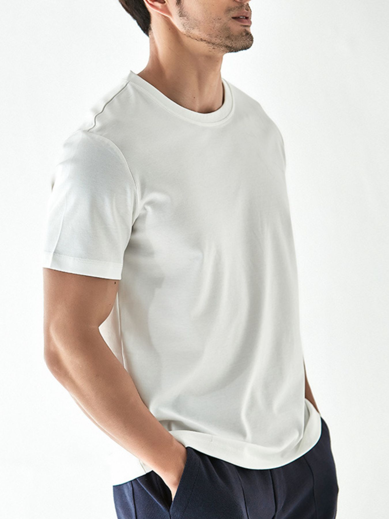 Men's Full Size Round Neck Short Sleeve T-Shirt Plus Size