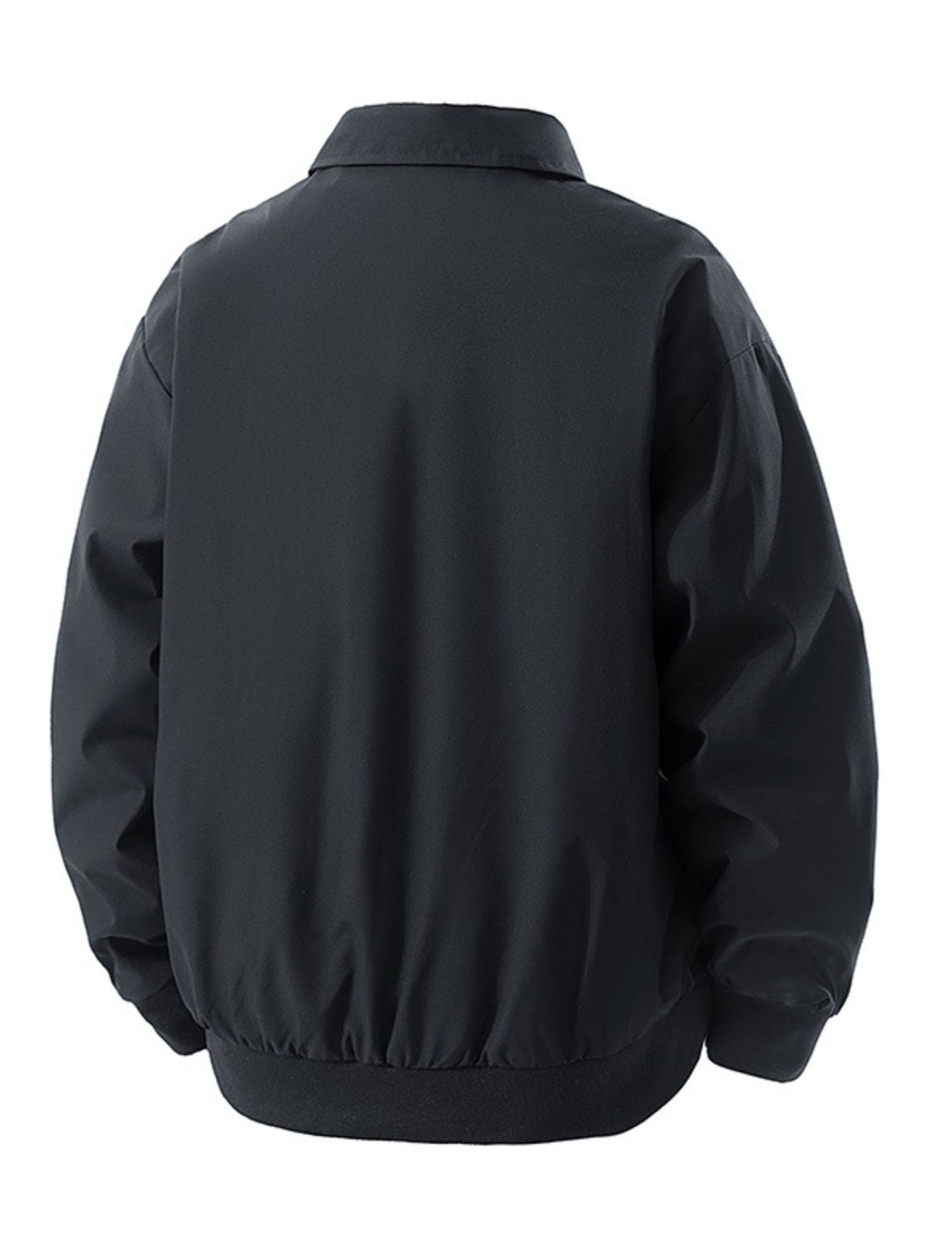 Men's Plus Size Casual Lightweight Zip-Up Bomber Jacket