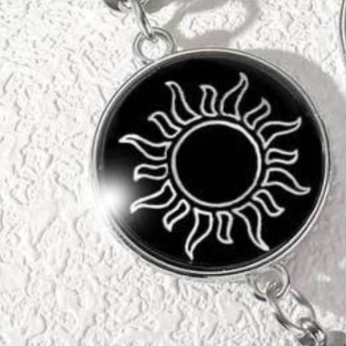 2-Piece Glow-in-the-Dark Sun Moon Bracelet