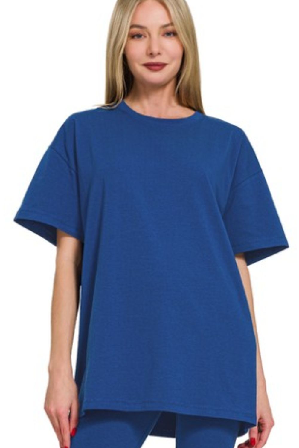 Cotton Round Neck Top & Legging Set