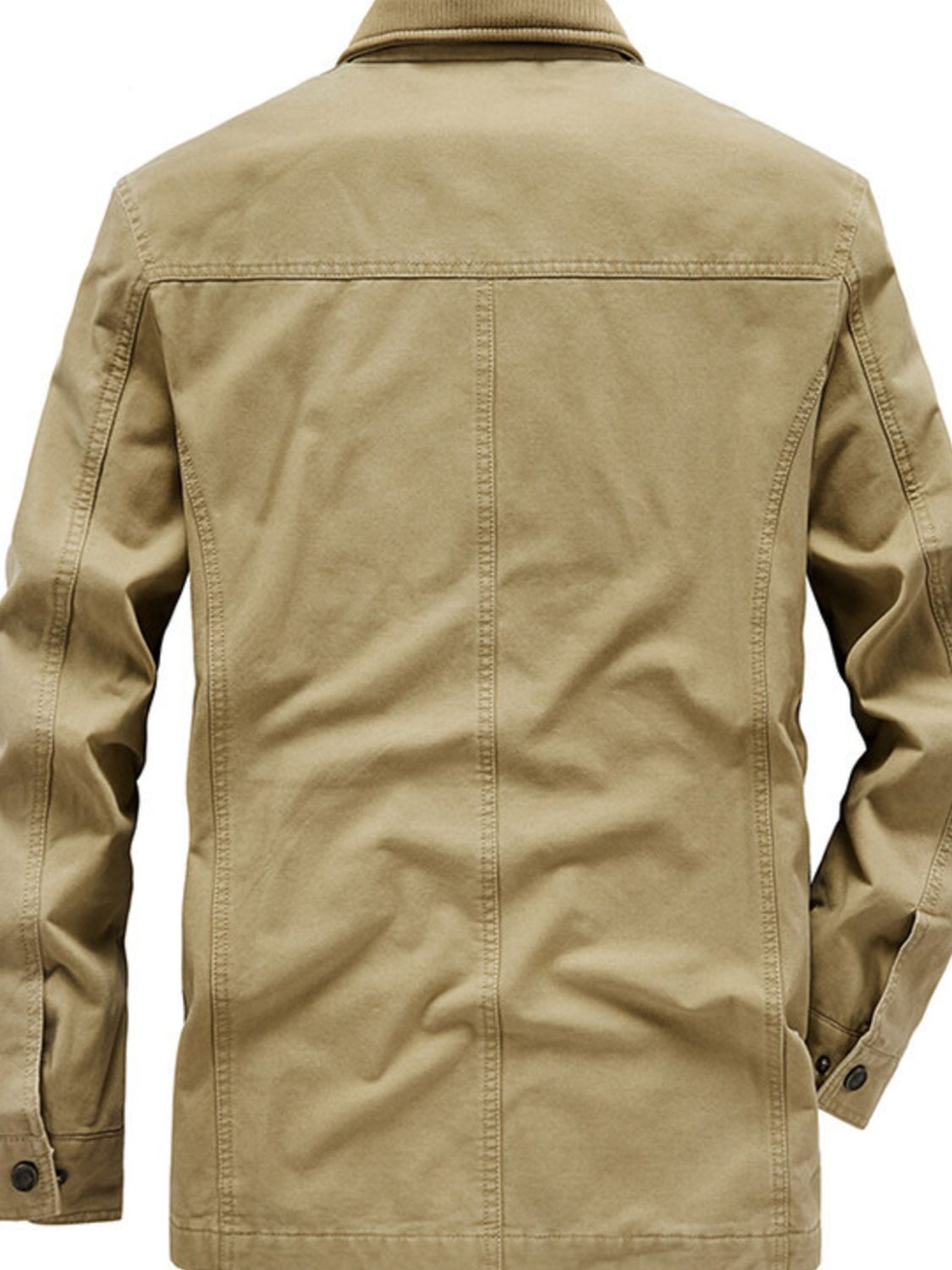 Men's Plus Size Zip Up Jacket with Pockets