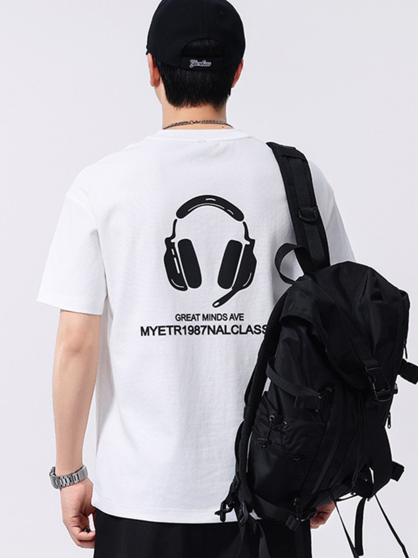 Men's Plus Size Round Neck Short Sleeve T-Shirt