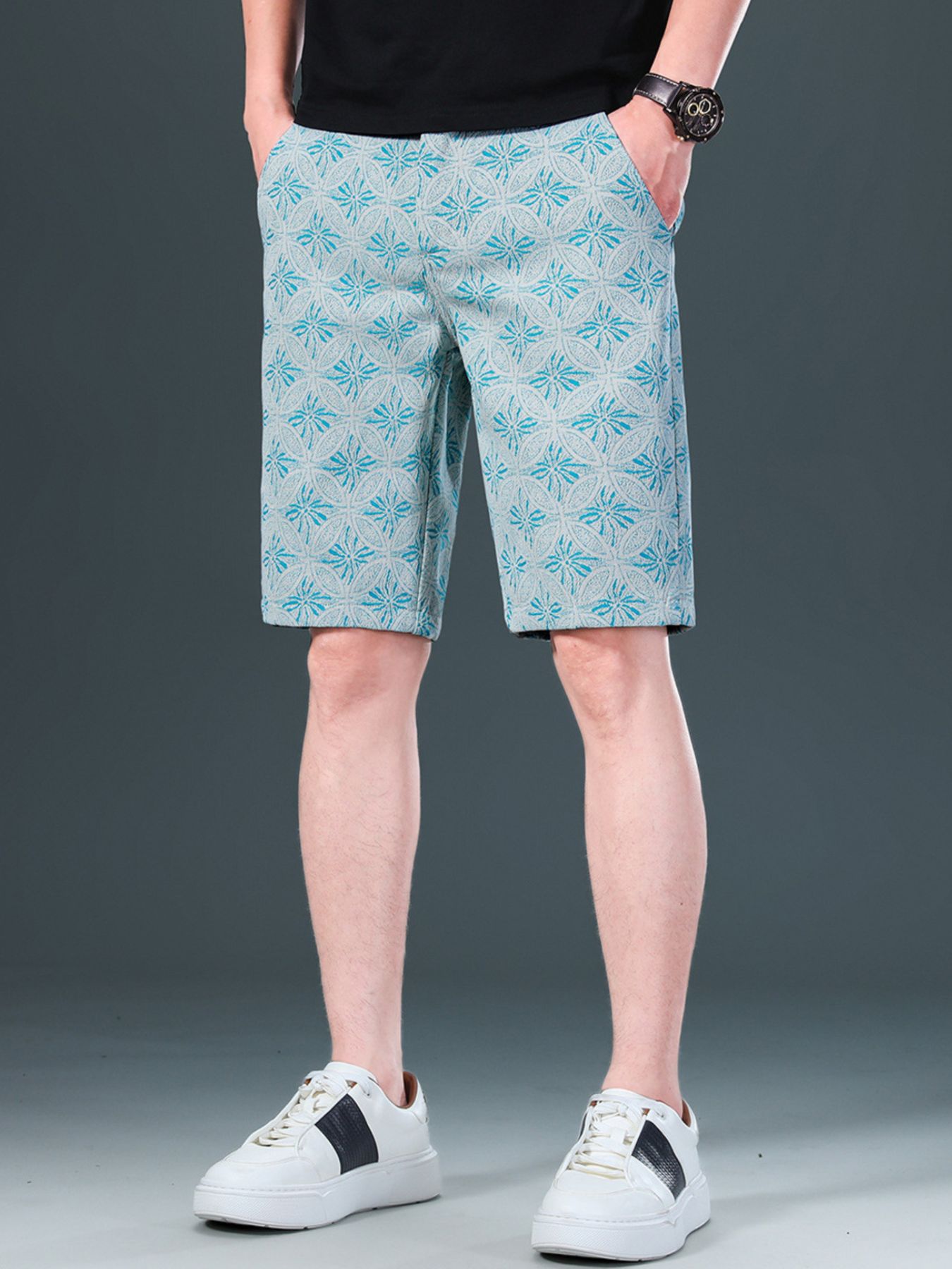Men's Printed Loose Fit Shorts
